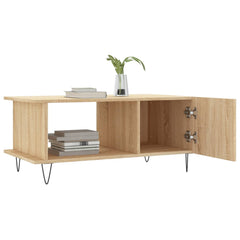 vidaXL Coffee Table Sonoma Oak 90x50x40 cm Engineered Wood 4