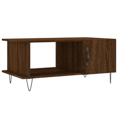 vidaXL Coffee Table Brown Oak 90x50x40 cm Engineered Wood 2