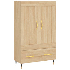 vidaXL Highboard Sonoma Oak 69.5x31x115 cm Engineered Wood 2