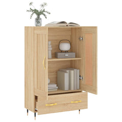 vidaXL Highboard Sonoma Oak 69.5x31x115 cm Engineered Wood 4