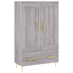 vidaXL Highboard Grey Sonoma 69.5x31x115 cm Engineered Wood 2