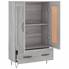 vidaXL Highboard Grey Sonoma 69.5x31x115 cm Engineered Wood 6