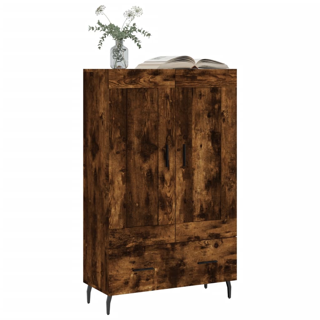 vidaXL Highboard Smoked Oak 69.5x31x115 cm Engineered Wood 3