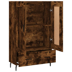 vidaXL Highboard Smoked Oak 69.5x31x115 cm Engineered Wood 6