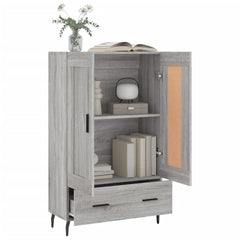 vidaXL Highboard Grey Sonoma 69.5x31x115 cm Engineered Wood 4