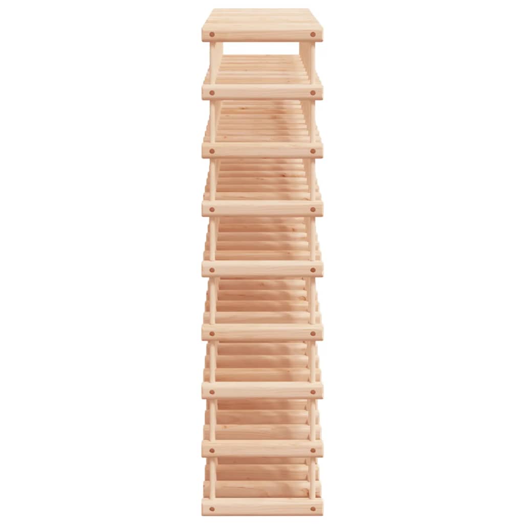 vidaXL Wine Rack for 72 Bottles 90.5x23x90.5 cm Solid Wood Pine 4