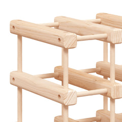 vidaXL Wine Rack for 72 Bottles 90.5x23x90.5 cm Solid Wood Pine 6