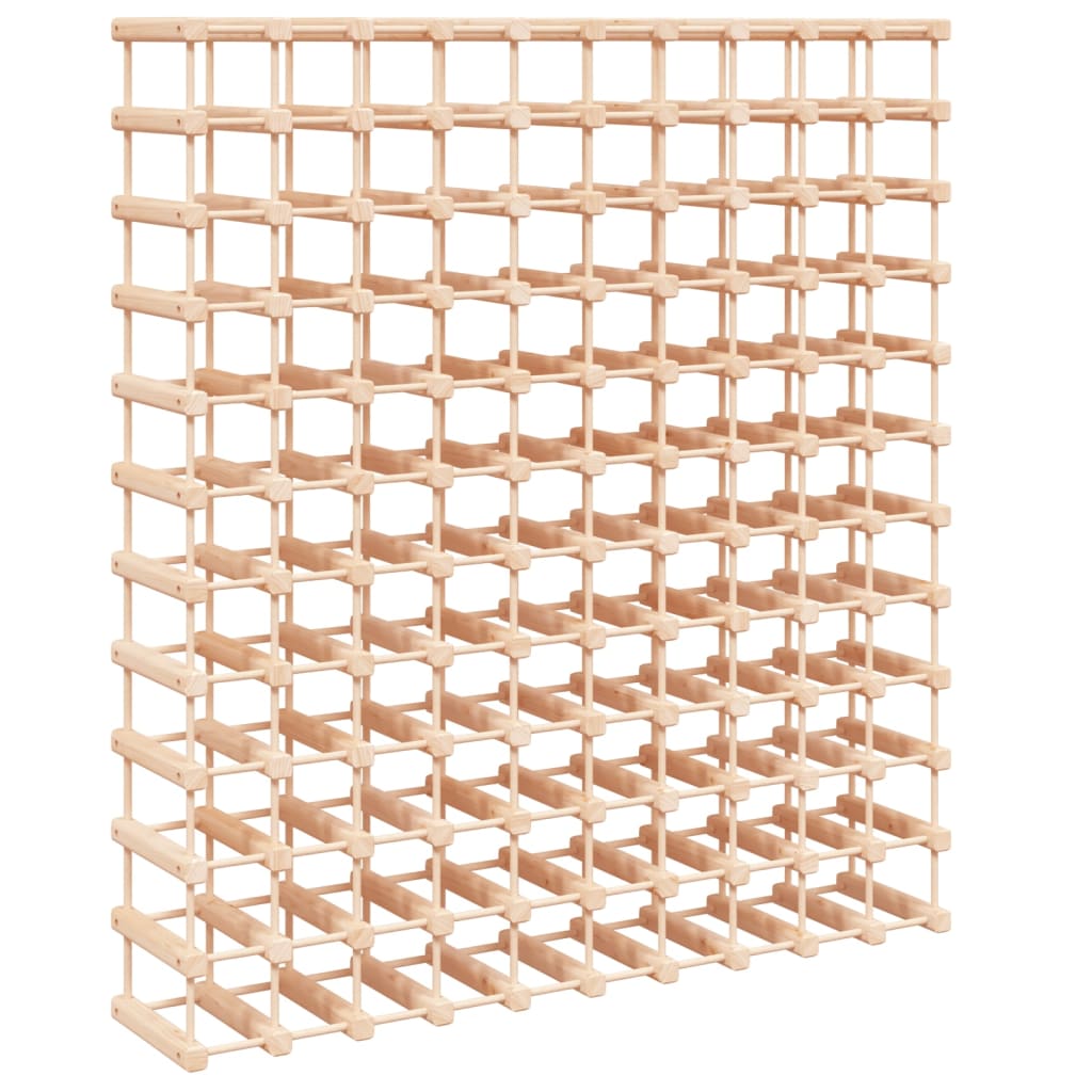 vidaXL Wine Rack for 120 Bottles 112.5x23x123.5 cm Solid Wood Pine 2