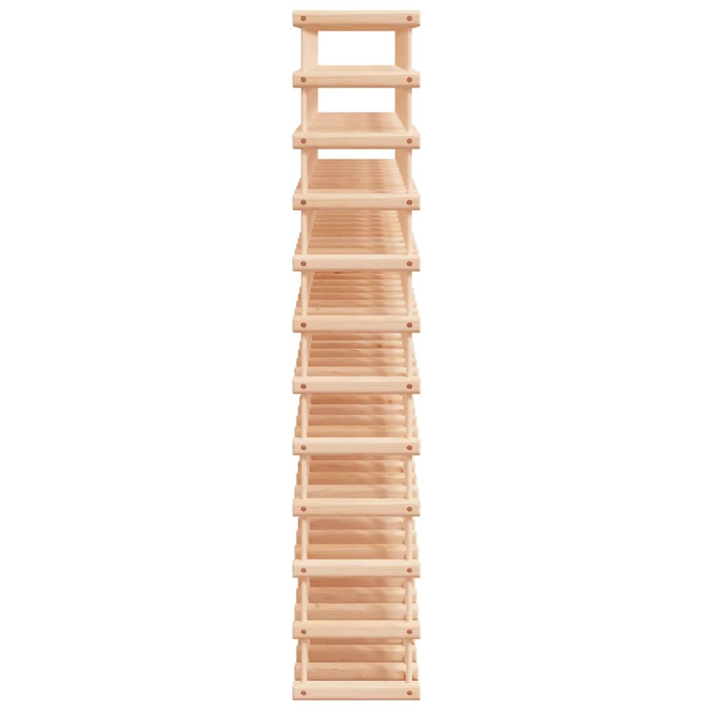 vidaXL Wine Rack for 120 Bottles 112.5x23x123.5 cm Solid Wood Pine 4