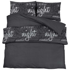vidaXL Duvet Cover Set Black and White 220x240 cm Cotton 2
