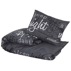 vidaXL Duvet Cover Set Black and White 220x240 cm Cotton 3