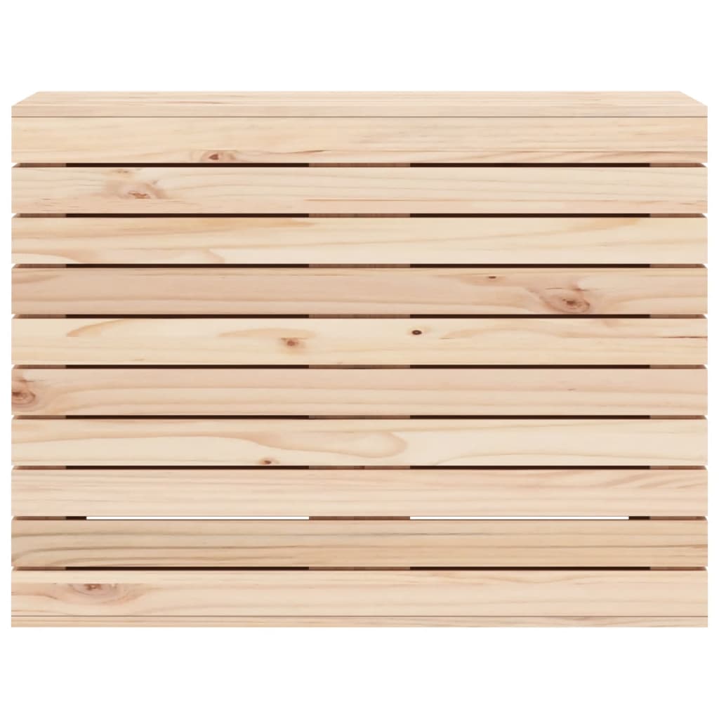 vidaXL Laundry Basket 88.5x44x66 cm Solid Wood Pine 5