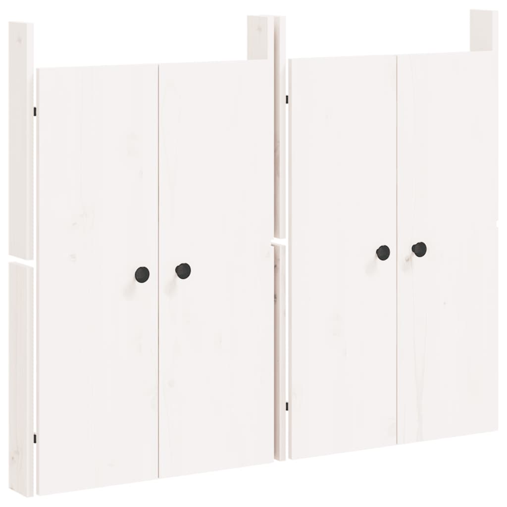 vidaXL Outdoor Kitchen Doors MEPPEL 2 pcs White 50x9x82 cm Solid Wood Pine 2