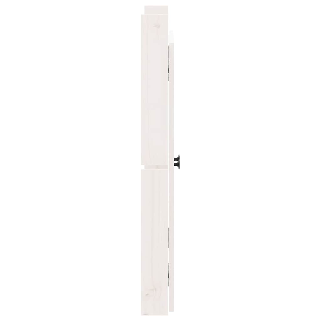 vidaXL Outdoor Kitchen Doors MEPPEL 2 pcs White 50x9x82 cm Solid Wood Pine 5