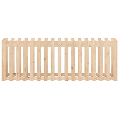 vidaXL Garden Raised Bed with Fence Design 200x50x70 cm Solid Wood Pine 5