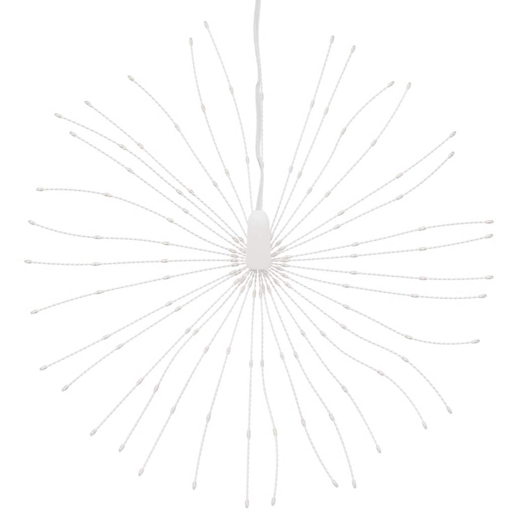 vidaXL Christmas Starburst Lights 140 LEDs 4 pcs Cold White 17 cm 5