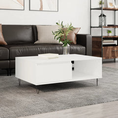 Coffee Table Engineered Wood in White