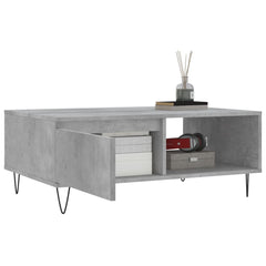 vidaXL Coffee Table Concrete Grey 90x60x35 cm Engineered Wood 4