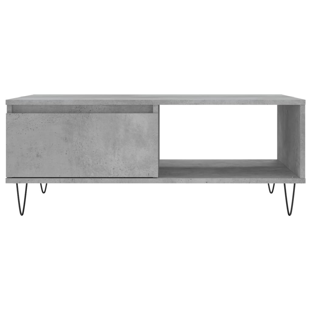 vidaXL Coffee Table Concrete Grey 90x60x35 cm Engineered Wood 5