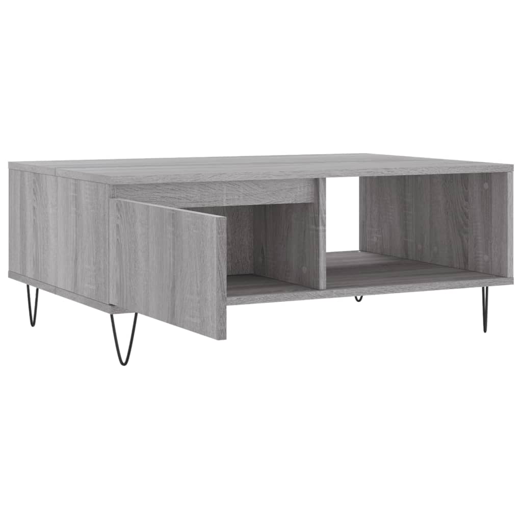 vidaXL Coffee Table Grey Sonoma 90x60x35 cm Engineered Wood 6