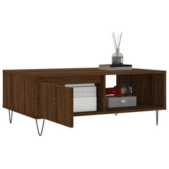 vidaXL Coffee Table Brown Oak 90x60x35 cm Engineered Wood 4