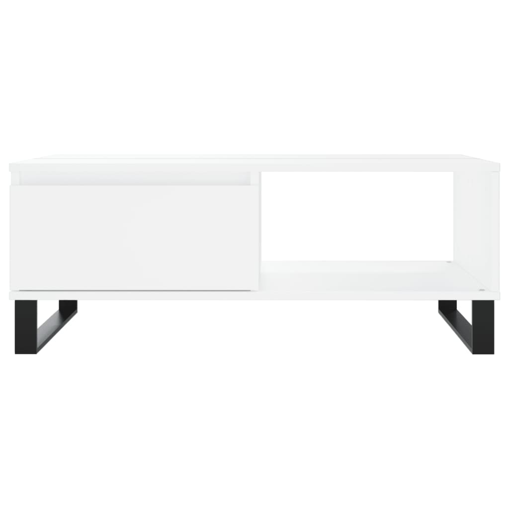vidaXL Coffee Table White 90x60x35 cm Engineered Wood 5