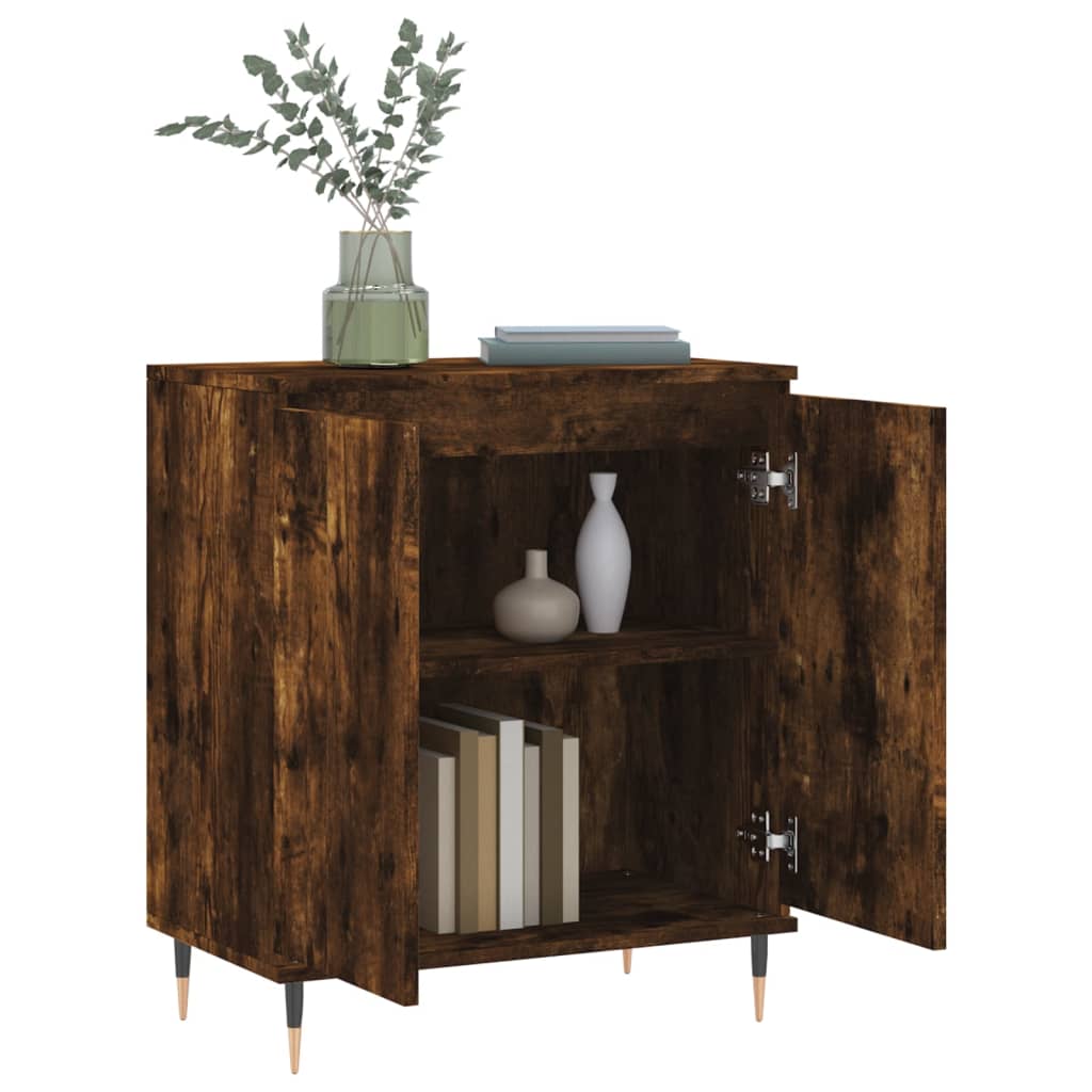 vidaXL Sideboard Smoked Oak 60x35x70 cm Engineered Wood 4