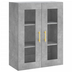 vidaXL Wall Mounted Cabinet Concrete Grey 69.5x34x90 cm 2