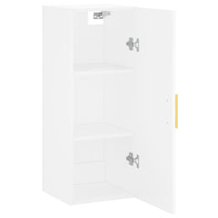 vidaXL Wall Mounted Cabinet White 34.5x34x90 cm 6