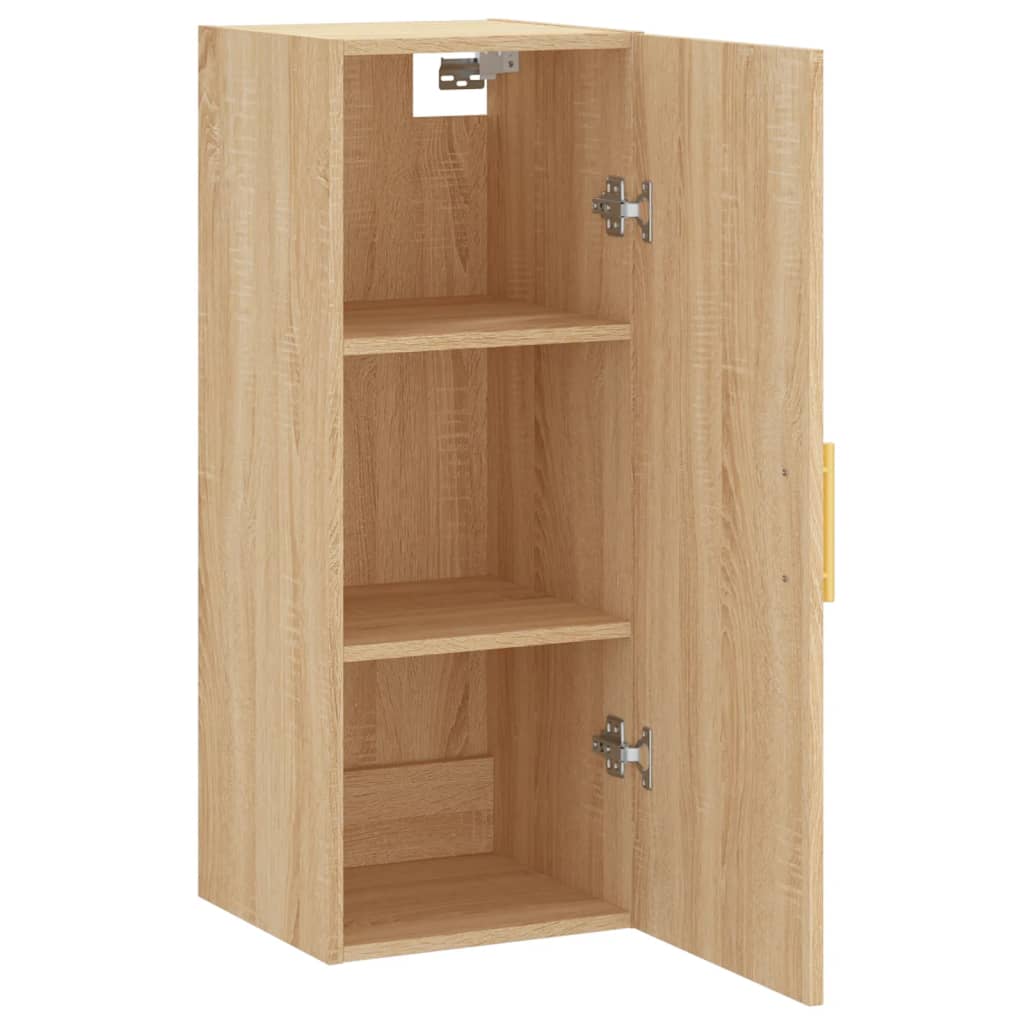 vidaXL Wall Mounted Cabinet Sonoma Oak 34.5x34x90 cm 6