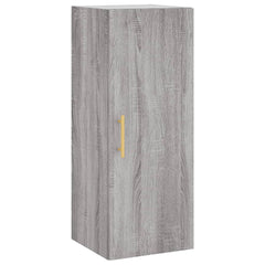 vidaXL Wall Mounted Cabinet Grey Sonoma 34.5x34x90 cm 2