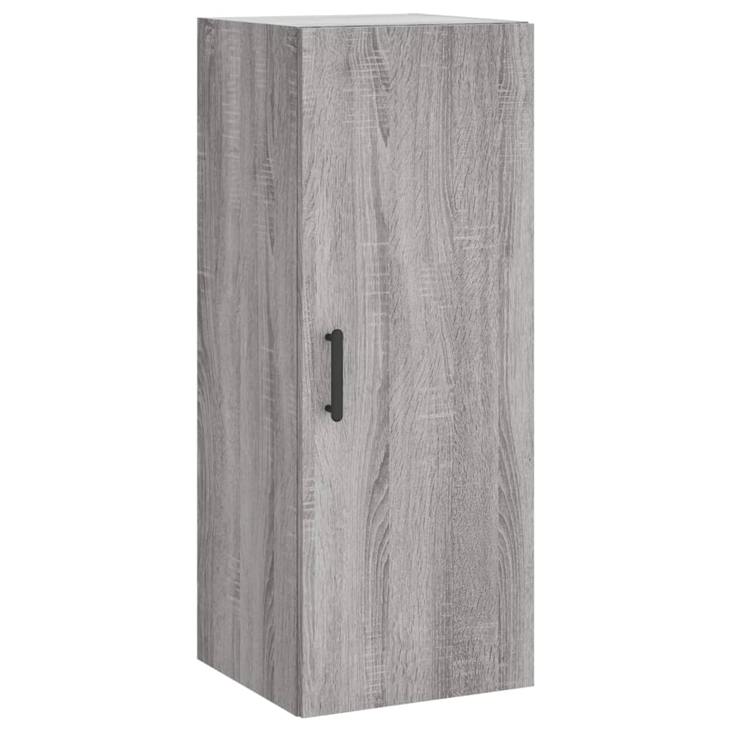 vidaXL Wall Mounted Cabinet Grey Sonoma 34.5x34x90 cm 2