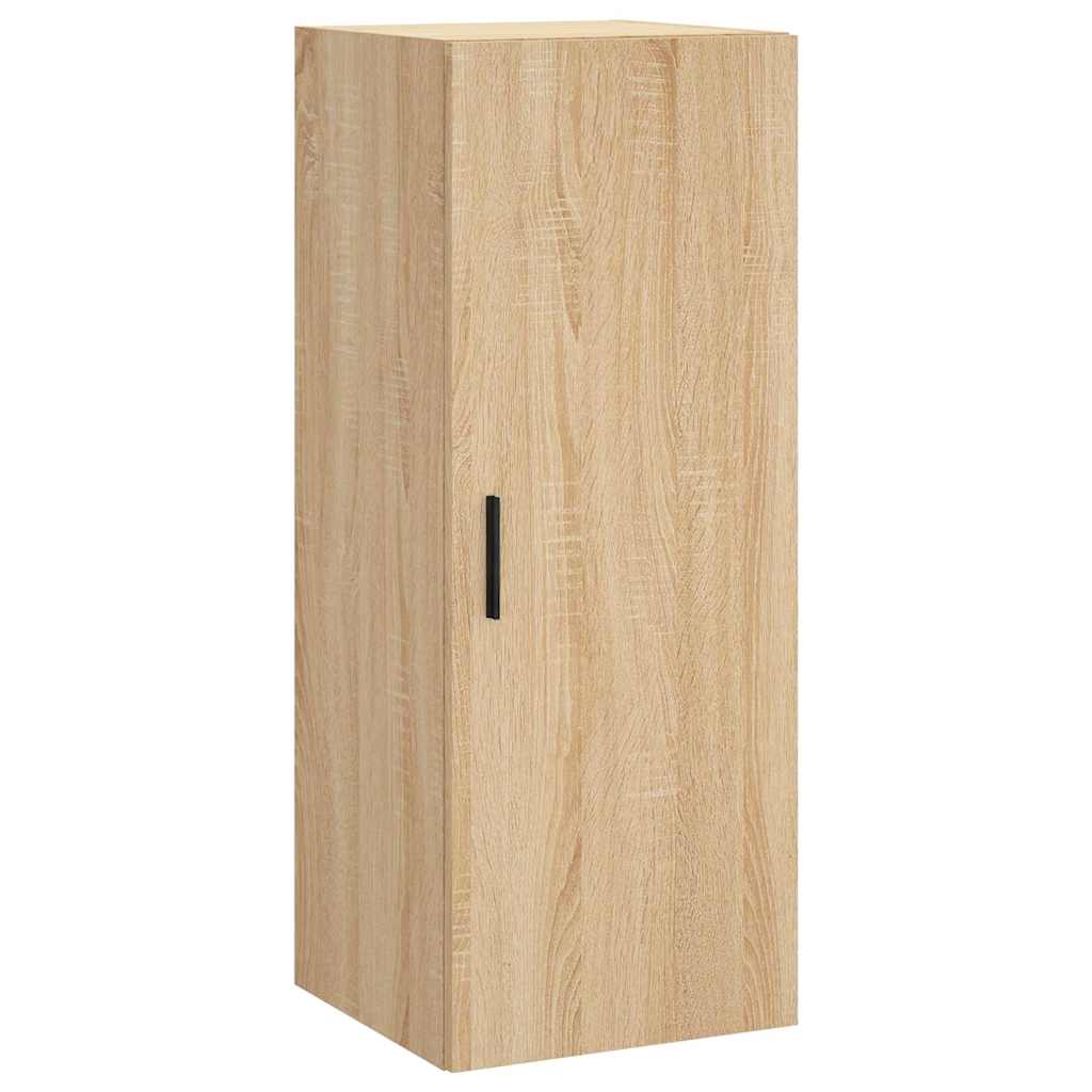 vidaXL Wall Mounted Cabinet Sonoma Oak 34.5x34x90 cm 2