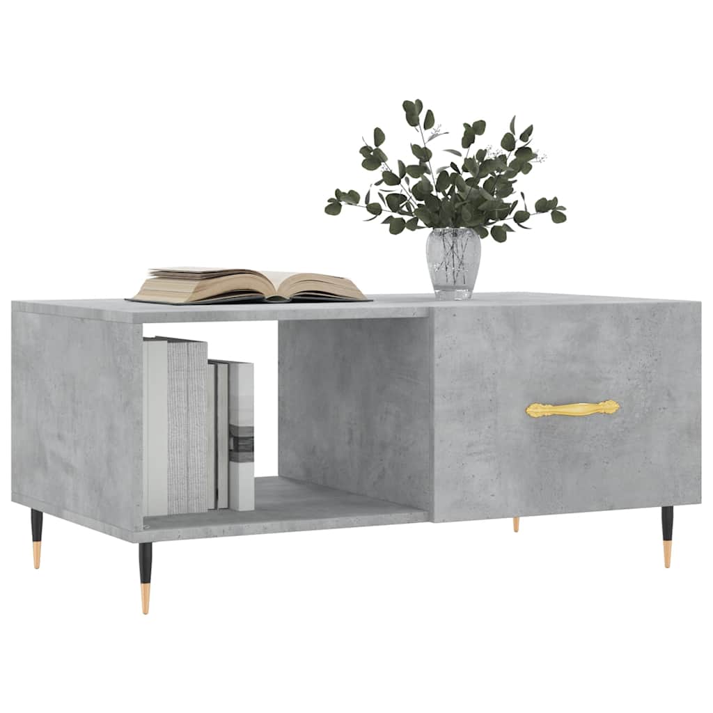 vidaXL Coffee Table Concrete Grey 90x50x40 cm Engineered Wood 3