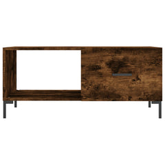 vidaXL Coffee Table Smoked Oak 90x50x40 cm Engineered Wood 5