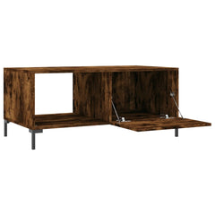 vidaXL Coffee Table Smoked Oak 90x50x40 cm Engineered Wood 6