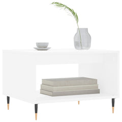 vidaXL Coffee Table White 60x50x40 cm Engineered Wood 3