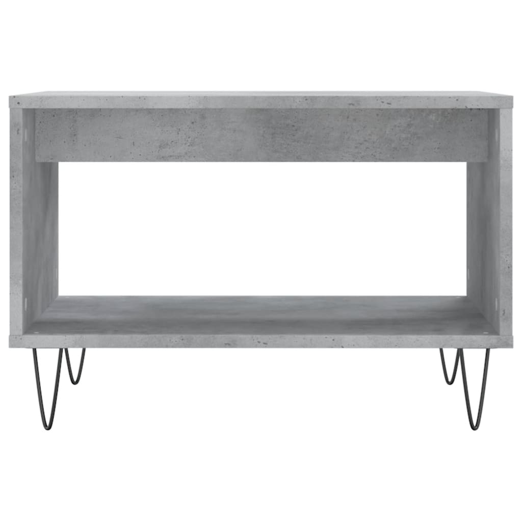 vidaXL Coffee Table Concrete Grey 60x50x40 cm Engineered Wood 4