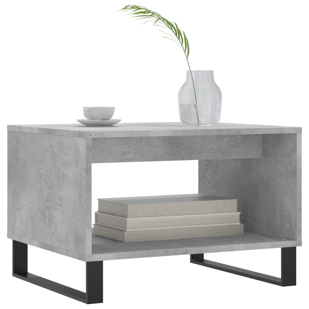 vidaXL Coffee Table Concrete Grey 60x50x40 cm Engineered Wood 3