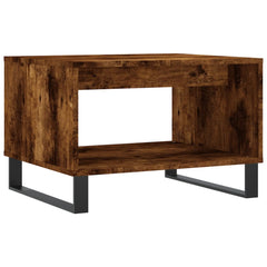 vidaXL Coffee Table Smoked Oak 60x50x40 cm Engineered Wood 2