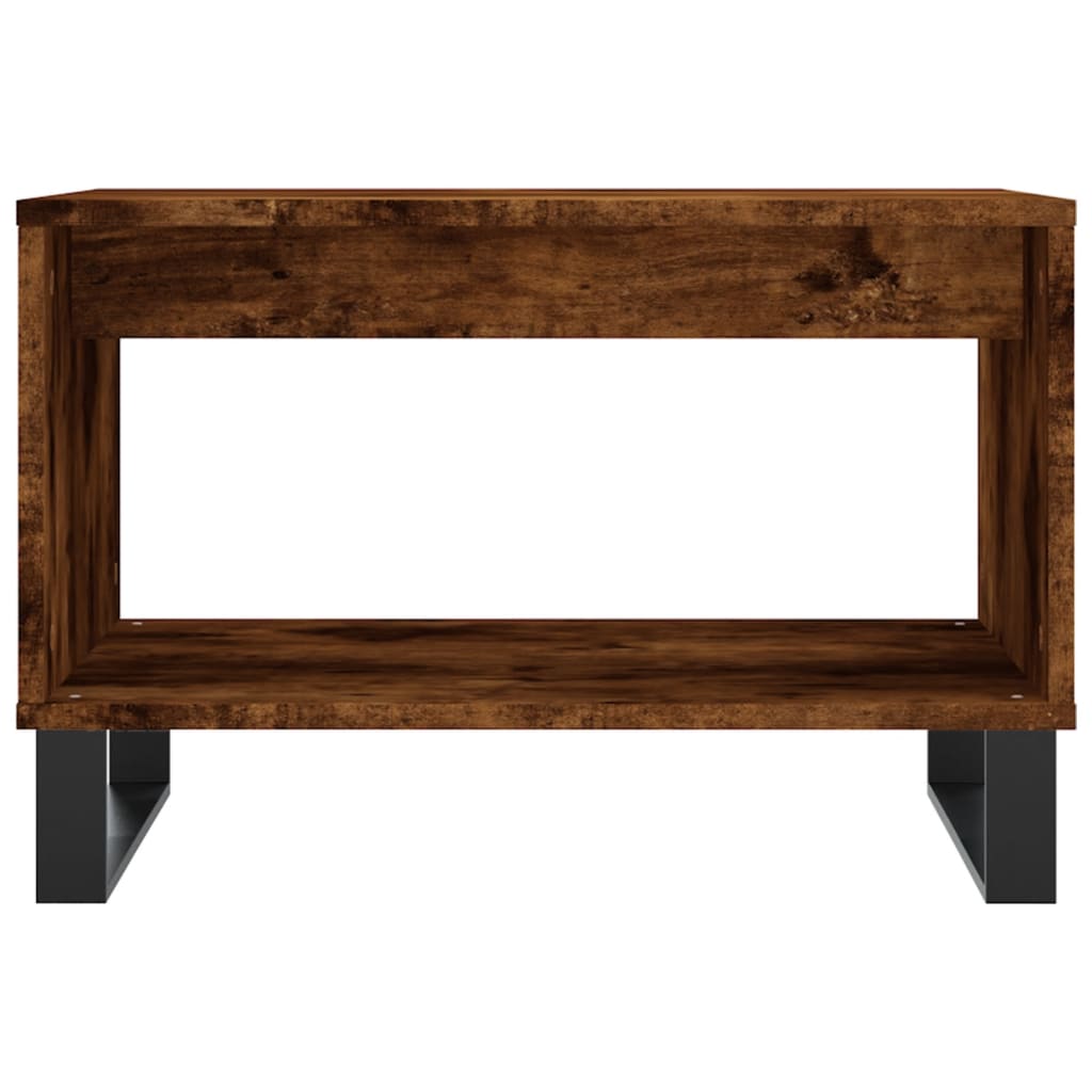 vidaXL Coffee Table Smoked Oak 60x50x40 cm Engineered Wood 4
