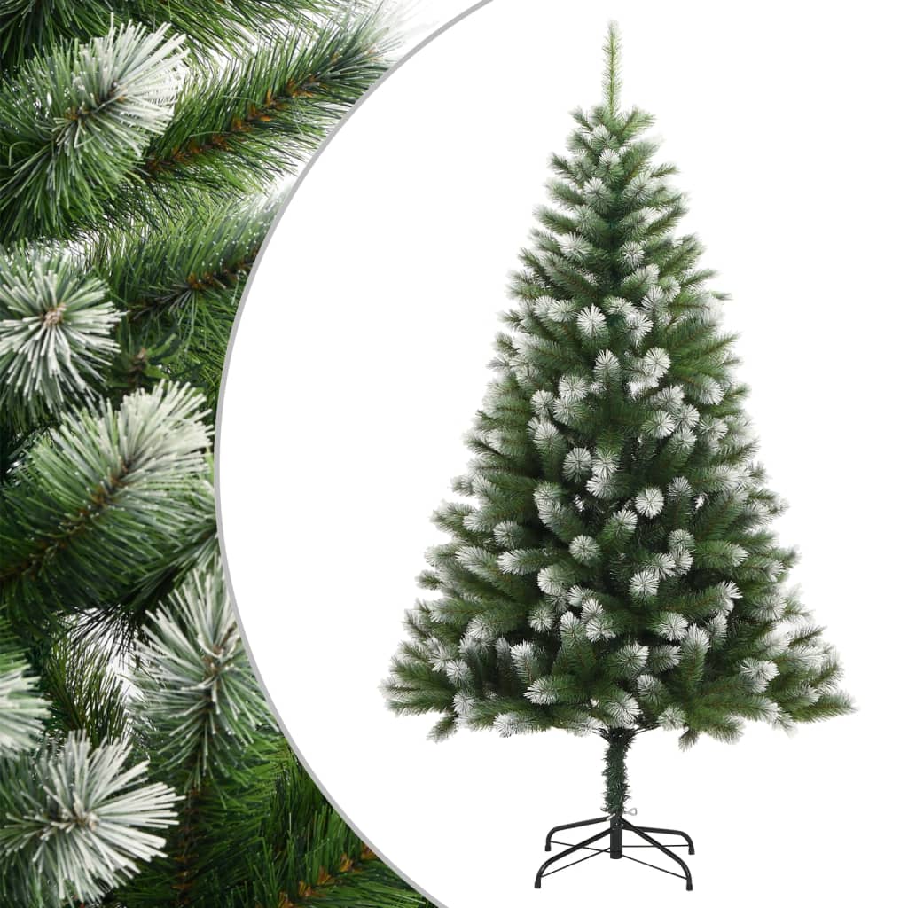 Artificial Hinged Christmas Tree Flocked Snow LEDs Basic