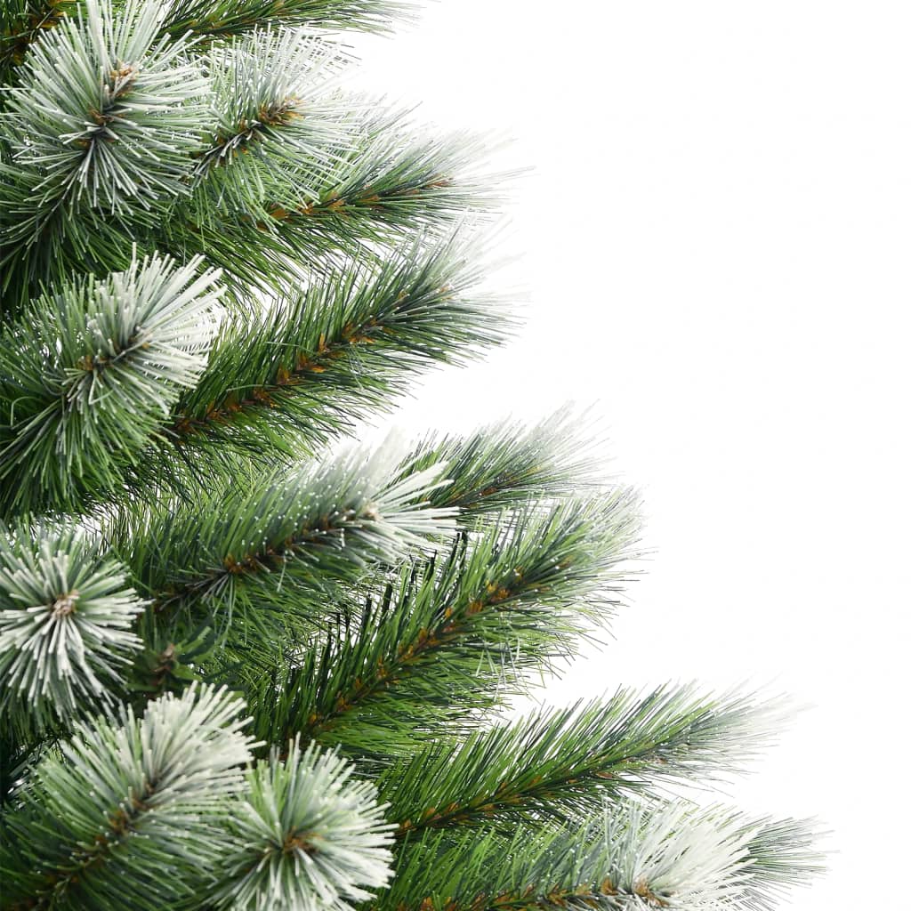 Artificial Hinged Christmas Tree with Flocked Snow 150 LEDs 150 cm Basic