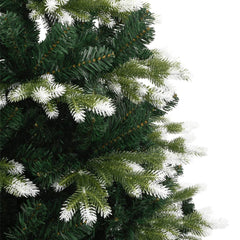 vidaXL Artificial Hinged Christmas Tree with Flocked Snow 180 cm 4