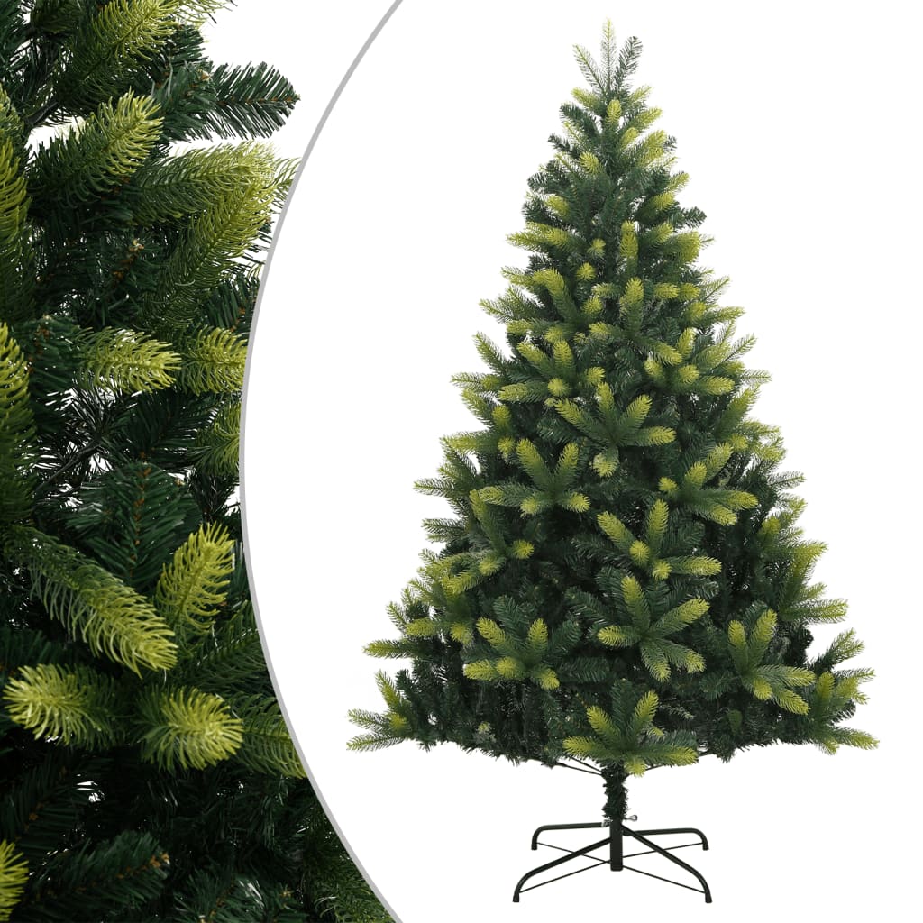 Artificial Hinged Christmas Tree LEDs Green Basic