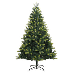 vidaXL Artificial Hinged Christmas Tree with Stand 150 cm 2