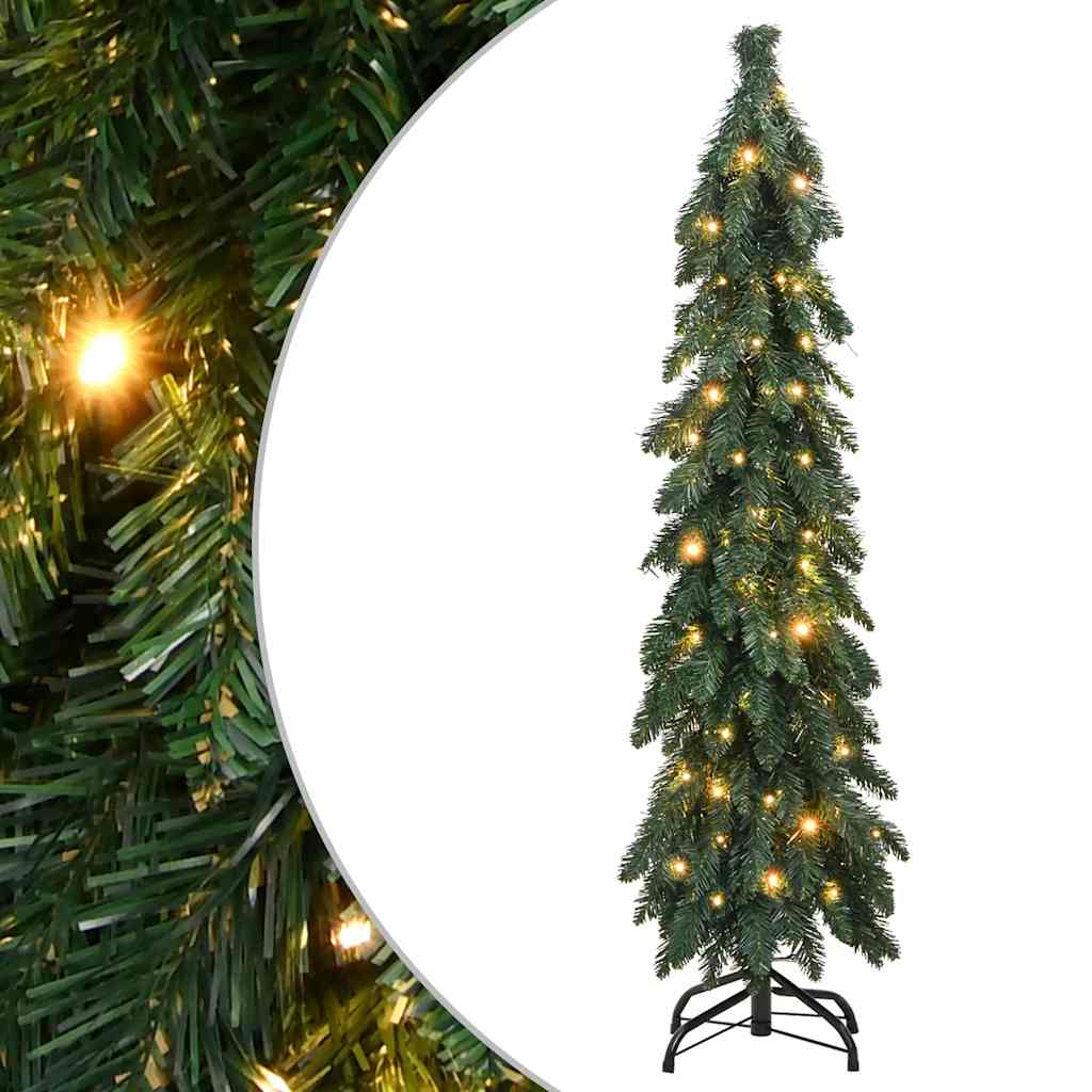 Artificial Pre-lit Christmas Tree with 45 LEDs Green 150 cm
