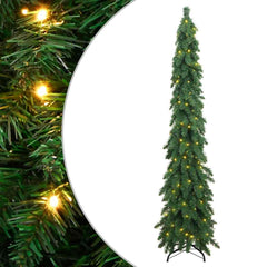 Artificial Pre-lit Christmas Tree with 45 LEDs Green 210 cm