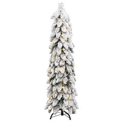 Artificial Pre-lit Christmas Tree with 45 LEDs White 150 cm