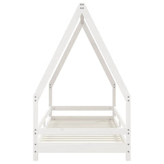vidaXL Kids Bed Frame White 80x200 cm Solid Wood Pine 4